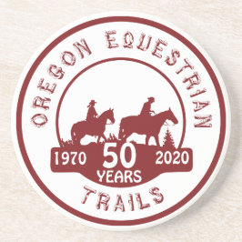 ロゴの砂岩コースター コースター