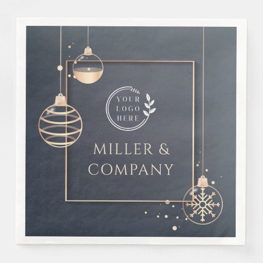 ロゴの祝日のクリスマスの企業の追加 (正面)