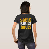 ロゴの移動金ゴールドシャツ Tシャツ (裏面フル)