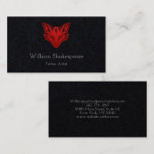 ロゴの種族のヘッドオオカミ 名刺 (正面/裏面)