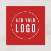 ロゴの編集可能なカモダンラー紹介カードの追加 紹介カード (正面)