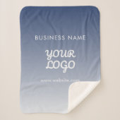 ロゴの編集可能なグラデーションの色 シェルパブランケット (正面)