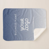 ロゴの編集可能なグラデーションの色 シェルパブランケット (正面(横))