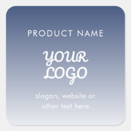 ロゴの編集可能なグラデーションの色 スクエアシール