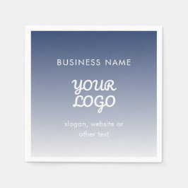 ロゴの編集可能なグラデーションの色 スタンダードカクテルナプキン