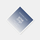 ロゴの編集可能なグラデーションの色 スタンダードカクテルナプキン (角)