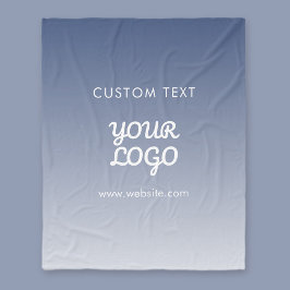 ロゴの編集可能なグラデーションの色 フリースブランケット