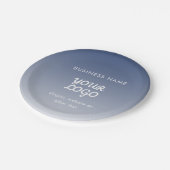 ロゴの編集可能なグラデーションの色 ペーパープレート (アングル)