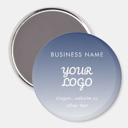 ロゴの編集可能なグラデーションの色 マグネット (正面/裏面)