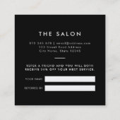 ロゴの編集可能なモダン色紹介カードの追加 紹介カード (裏面)