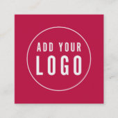 ロゴの編集可能なモダン色紹介カードの追加 紹介カード (正面)