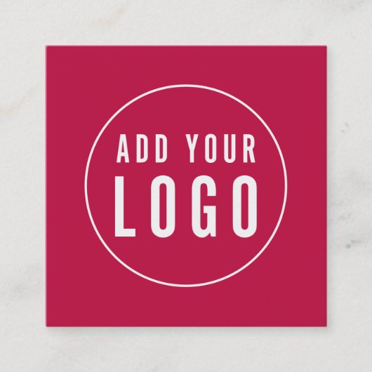 ロゴの編集可能なモダン色紹介カードの追加 紹介カード (正面)