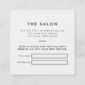 ロゴの編集可能なモダン色紹介カードの追加 紹介カード (裏面)