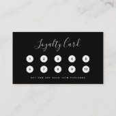 ロゴの編集可能な色を縁ど追加する ロイヤリティカード (裏面)