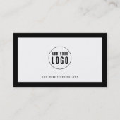 ロゴの編集可能な色を縁ど追加する ロイヤリティカード (正面)