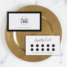 ロゴの編集可能な色を縁ど追加する ロイヤリティカード