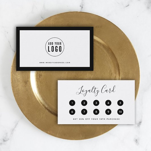 ロゴの編集可能な色を縁ど追加する ロイヤリティカード