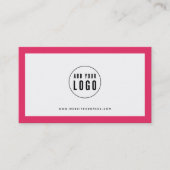 ロゴの編集可能な色を縁ど追加する ロイヤリティカード (正面)