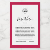 ロゴの編集可能カラー縁ど製品ラベルの追加 ワインラベル (シングルラベル)