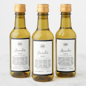 ロゴの編集可能カラー縁ど製品ラベルの追加 ワインラベル (ボトル)