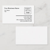 ロゴの編集可能名刺の追加 名刺 (正面/裏面)