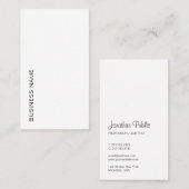 ロゴの縦型タイポグラフィのアップロードモダン 名刺 (正面/裏面)