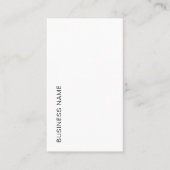 ロゴの縦型タイポグラフィのアップロードモダン 名刺 (正面)