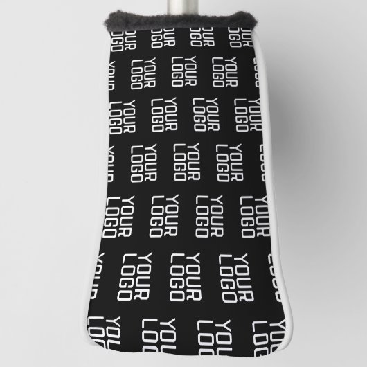 ロゴの繰り返しパターンを追加する編集可能テンプレート ゴルフヘッドカバー (回転90)