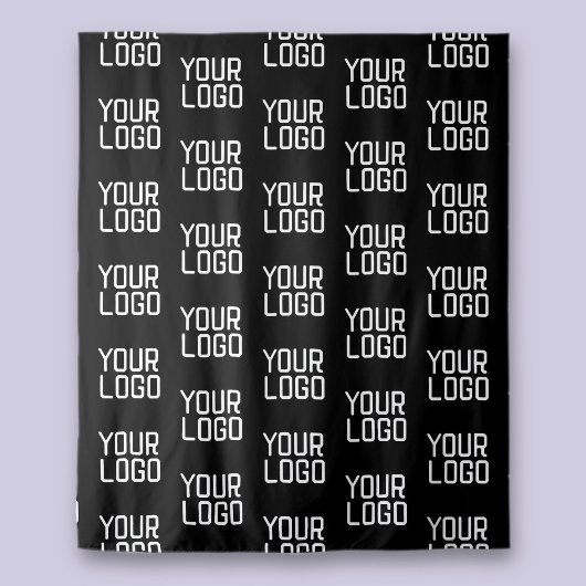 ロゴの繰り返しパターンを追加する編集可能テンプレート タペストリー