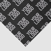 ロゴの繰り返しパターンを追加する編集可能テンプレート 薄葉紙 (詳細)