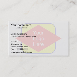 ロゴの背景の透かしの効果 名刺