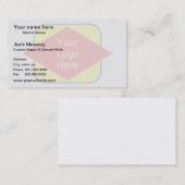 ロゴの背景の透かしの効果 名刺 (正面/裏面)