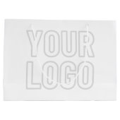 ロゴの背景を自動的に明るくする ラージペーパーバッグ (裏面)