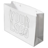 ロゴの背景を自動的に明るくする ラージペーパーバッグ (裏面アングル)