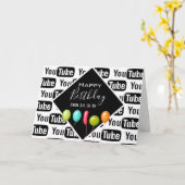 ロゴの背景従業員/クライアント誕生日 カード (黄色い花)