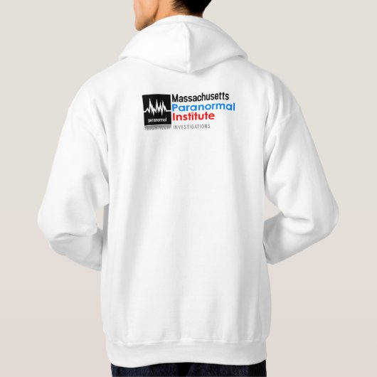 ロゴの背部とのMPIのフード付きスウェットシャツ パーカ (裏面)