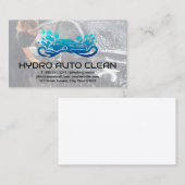 ロゴの自動消去 | 女性洗浄車 名刺 (正面/裏面)