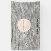 ロゴの色あせた木材のカスタマイズ可能なバナー 横断幕 (縦)