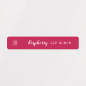 ロゴの色のカスタムスクリプトとタイプライターの追加 ラベル (デザイン1)