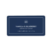 ロゴの色の製品カスタムラベルをモダン追加する ラベル (正面)