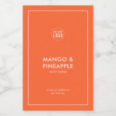 ロゴの色の製品カスタムラベルをモダン追加する ワインラベル (シングルラベル)