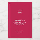 ロゴの色の製品カスタムラベルをモダン追加する ワインラベル (シングルラベル)