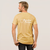 ロゴの解決+復元 トライブレンドＴシャツ (フル背面)