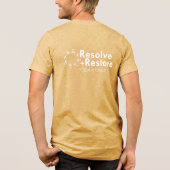 ロゴの解決+復元 トライブレンドＴシャツ (裏面)