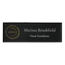 ロゴの追シンプル加社員名役職（黒）