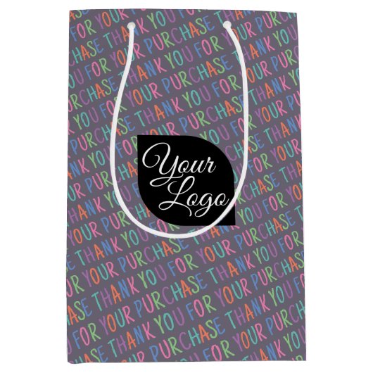 ロゴの追加ご購入いただきありがとうございます ミディアムペーパーバッグ (正面)