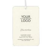 ロゴの追加とカスタム文字プロモーション カーエアーフレッシュナー (正面)