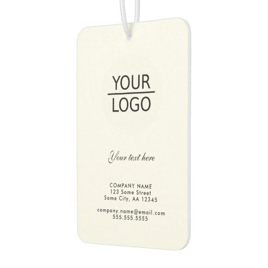 ロゴの追加とカスタム文字プロモーション カーエアーフレッシュナー (左)