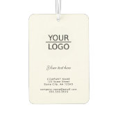 ロゴの追加とカスタム文字プロモーション カーエアーフレッシュナー (裏面)