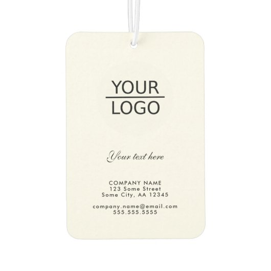 ロゴの追加とカスタム文字プロモーション カーエアーフレッシュナー (裏面)